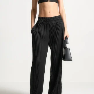Pleated Eiffel Bralette - Black