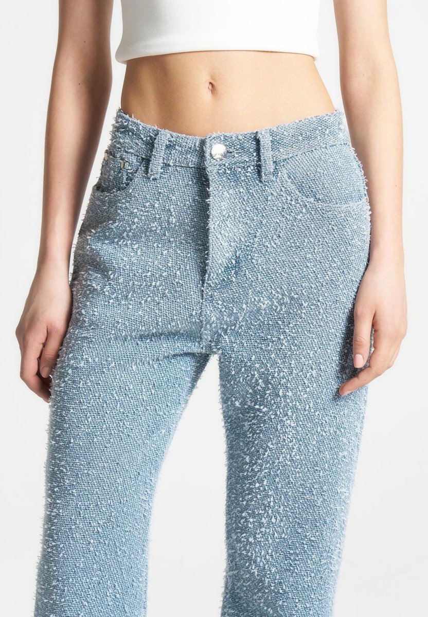 Sara - Boucle Straight Leg Jeans - Light Blue - Image 5