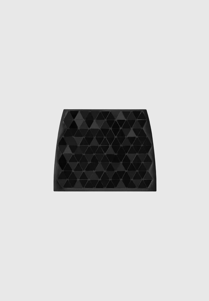 Leather Mirrored Mini Skirt - Black/Black - Image 6