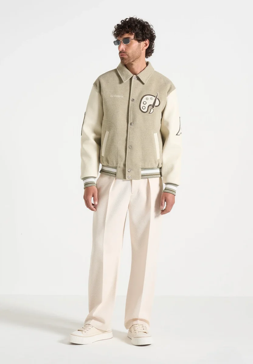 Le Galerie - Varsity Jacket - Sage - Image 4