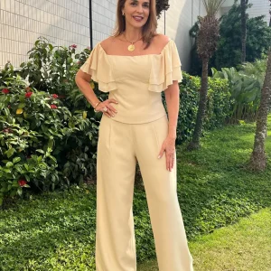 Calça Pantalona Lisa