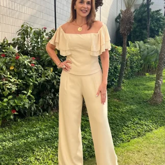 Calça Pantalona Lisa