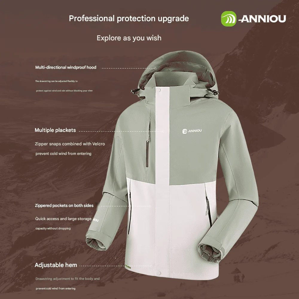 3-in-1 Waterproof Hiking Jacket - Image 9