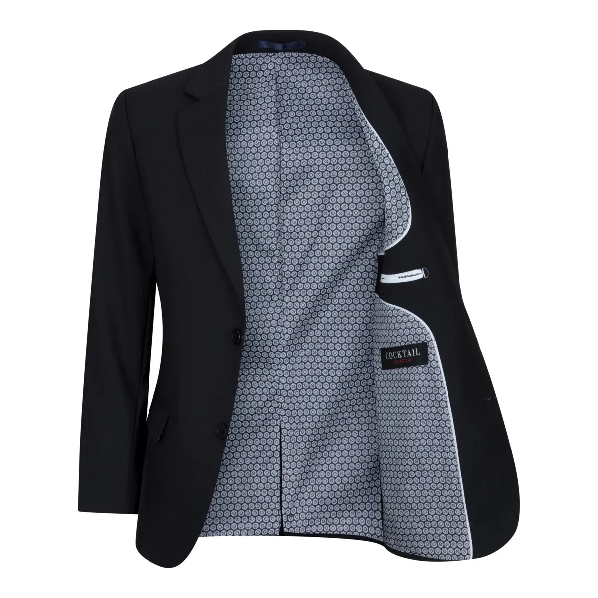 Terno preto de 5 peças para menino: blazer, colete, camisa, gravata e calça para casamento e funeral. - Image 6