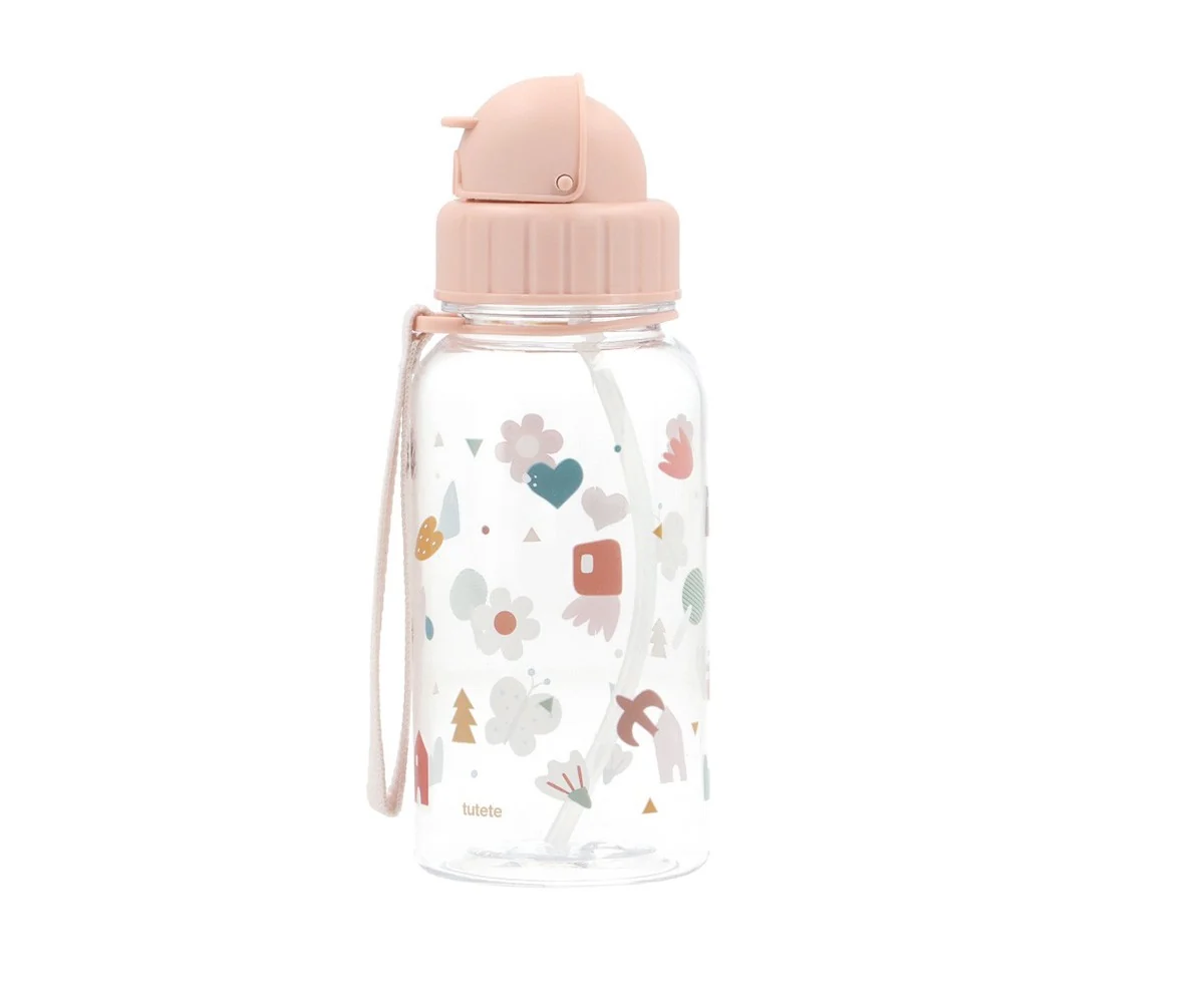 Garrafa de Plástico Infantil Personalizável - Geometric Nature