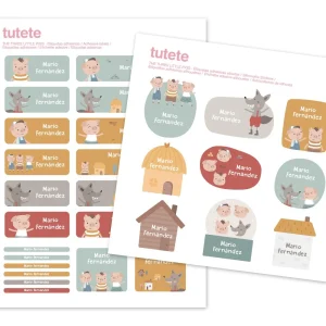 Adesivos para Objectos - The Three Little Pigs