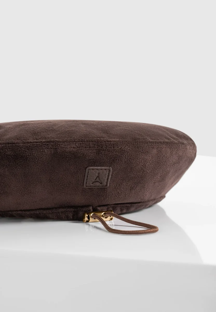 Anya - Suede Beret - Brown - Image 6