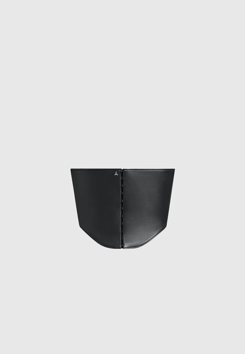 Leather Corset Belt - Black - Image 8