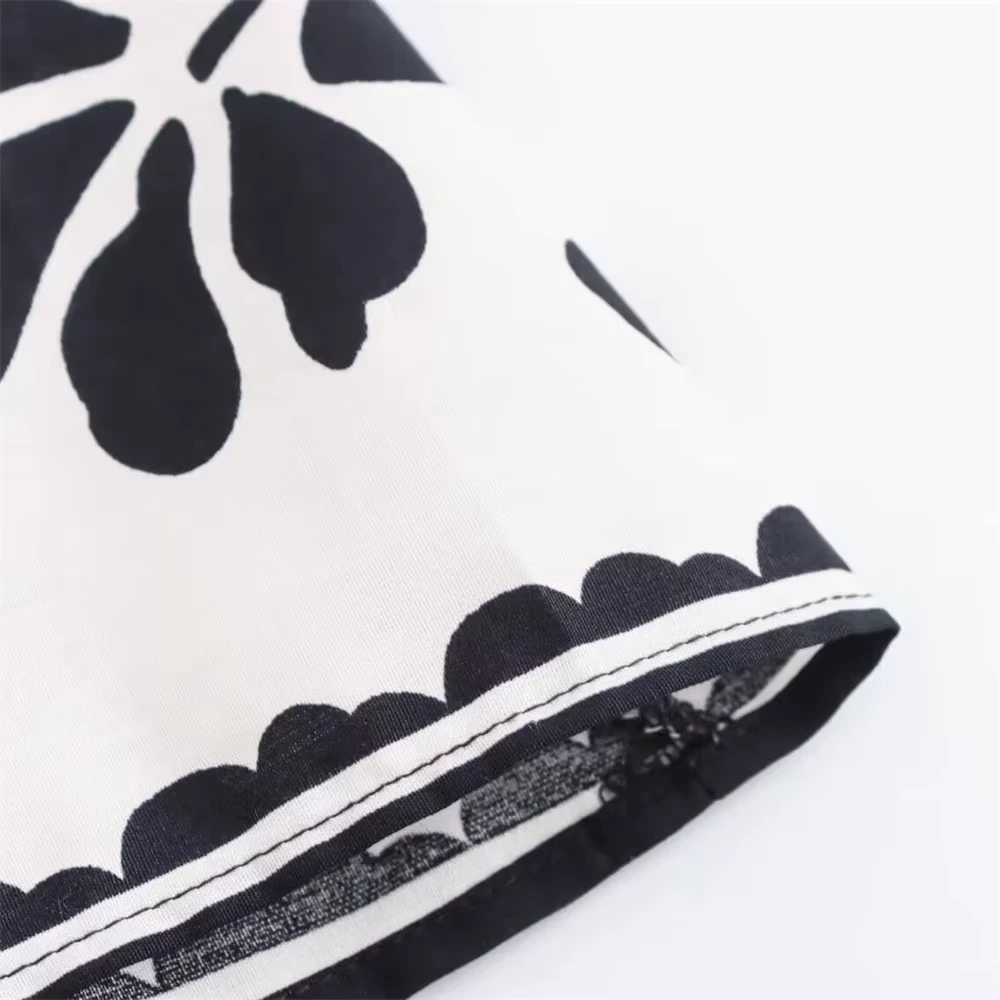 Blusa Boho Preta e Branca - Image 6