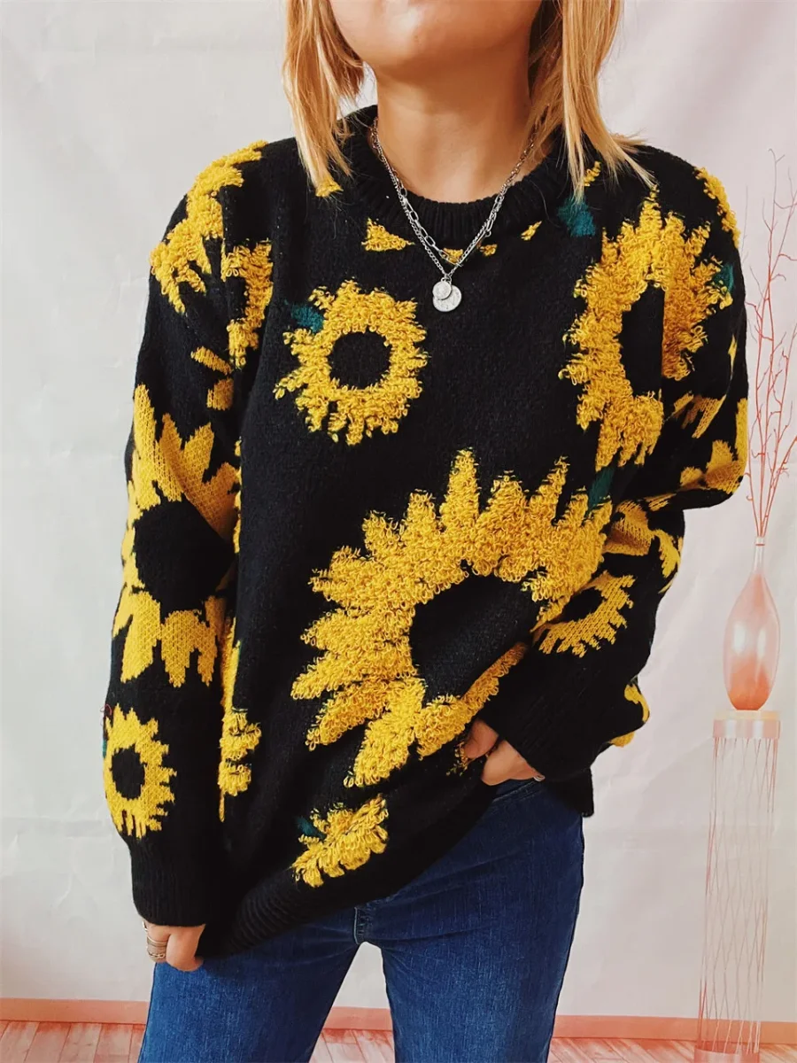 Blusa Suéter Lã Girassol - Image 3