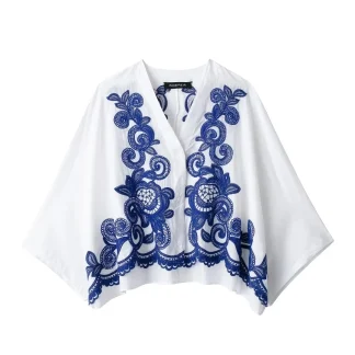 Blusa Top Manga Morcego