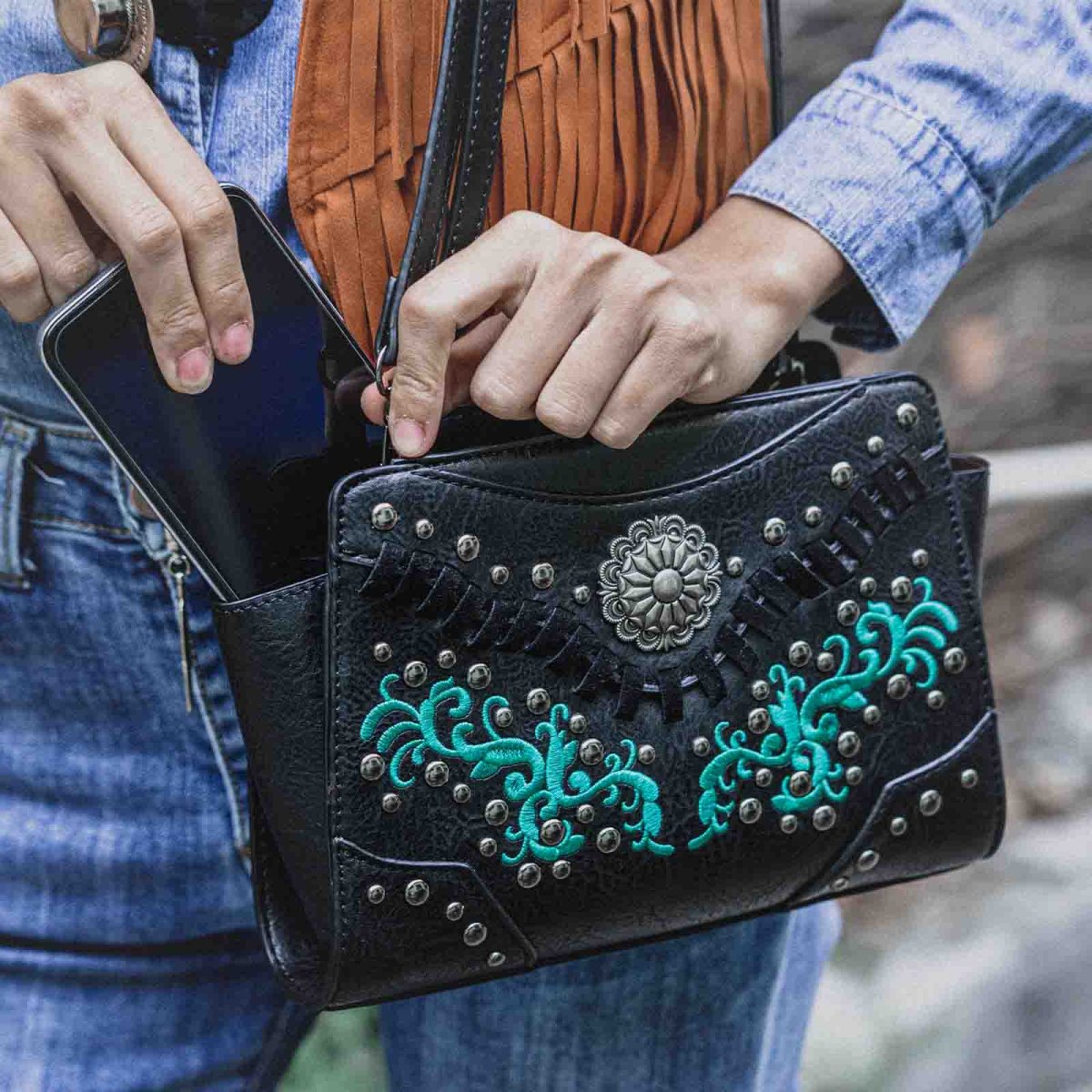 Bolsa Boho Chic Mandala - Image 7