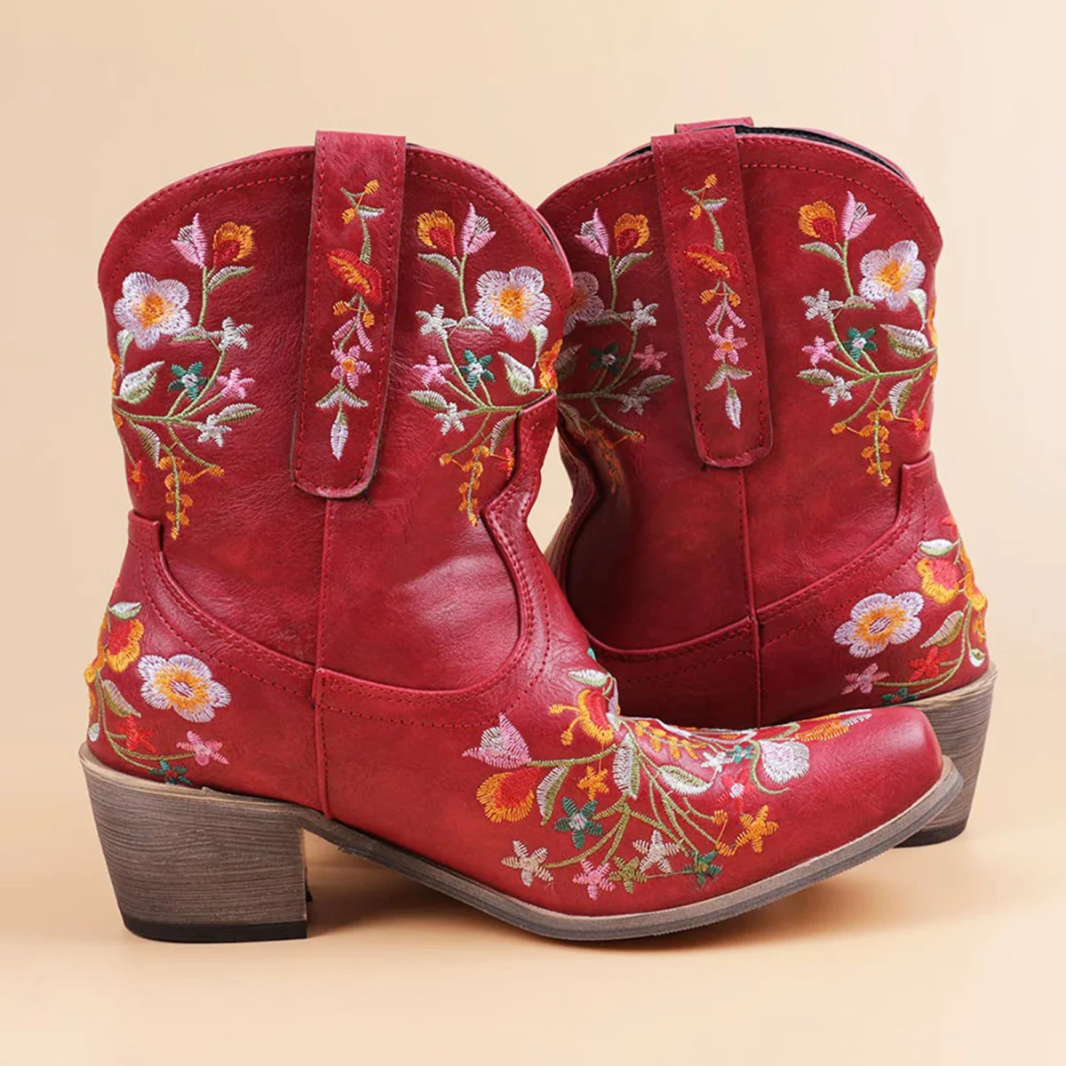 Bota Boho Modelo Texas com Bordados Floral - Image 9