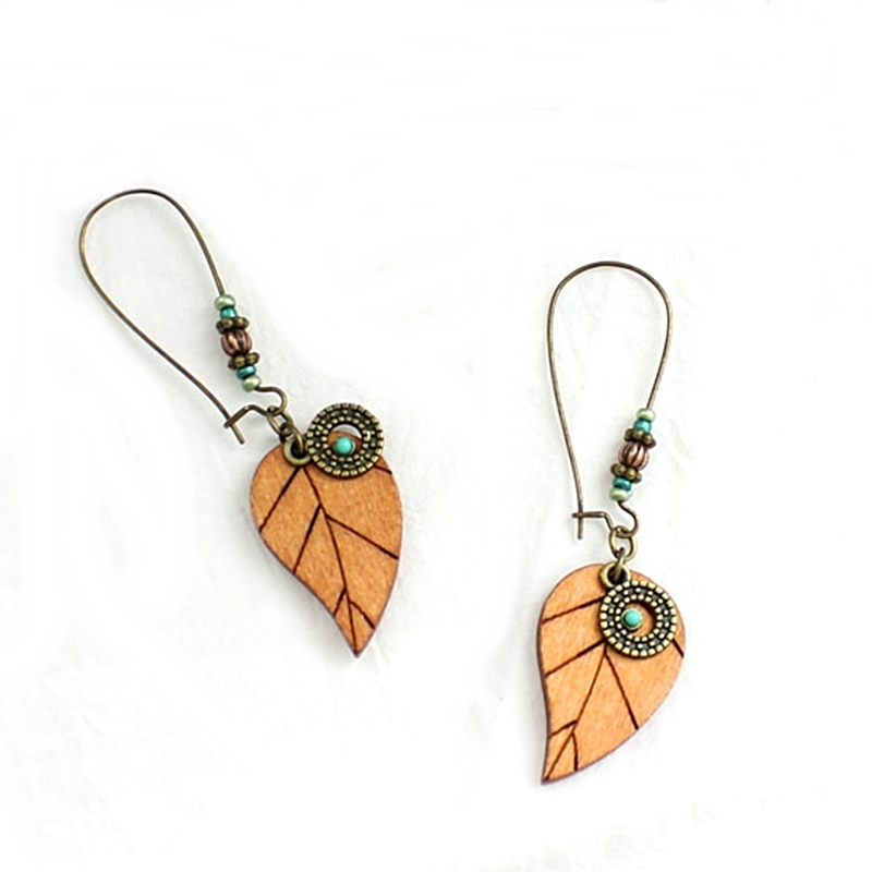 Brinco Boho Folha da Magia - Image 3
