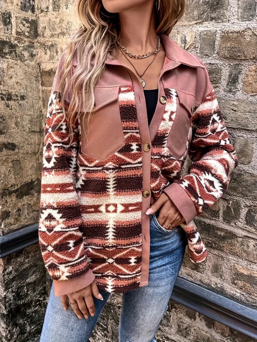 Casaco Boho Shacket Tribal - Image 3