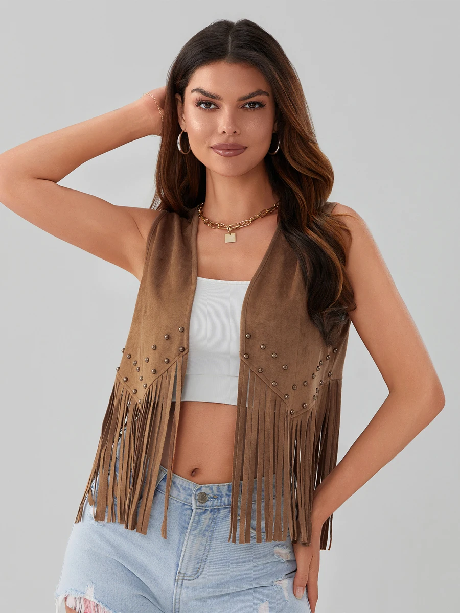 Colete Feminino Hippie Rebites - Image 6