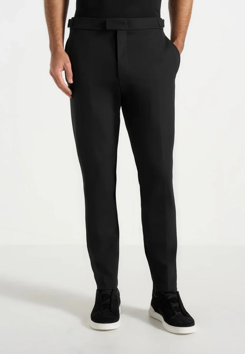 Aiden - Slim Fit Stretch Pants - Black - Image 2