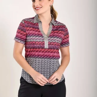 Camisa Estampa Tricô: Textura que Impressiona