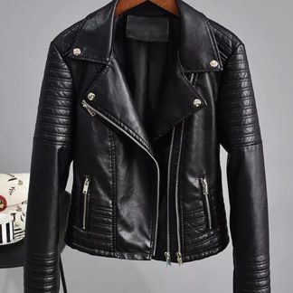 Jaqueta Feminina Couro Motoqueira