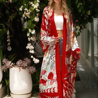Kimono Boho Longo Lahaina