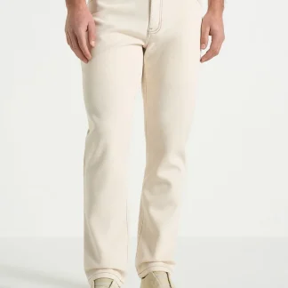 DN001 - Tapered Fit Jeans - Cream
