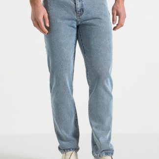 DN001 - Tapered Fit Denim Jeans - Mid Blue