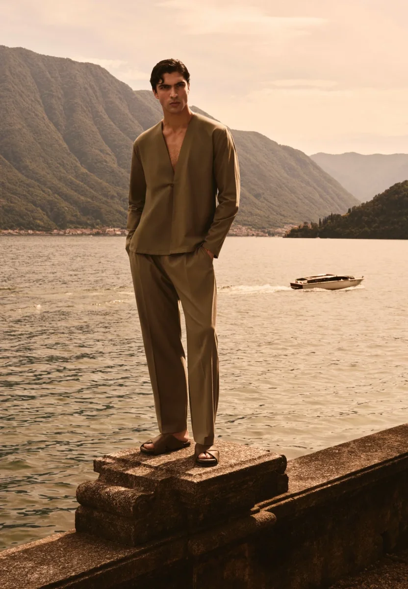 Dorian - Pleated Linen Pants - Khaki - Image 9