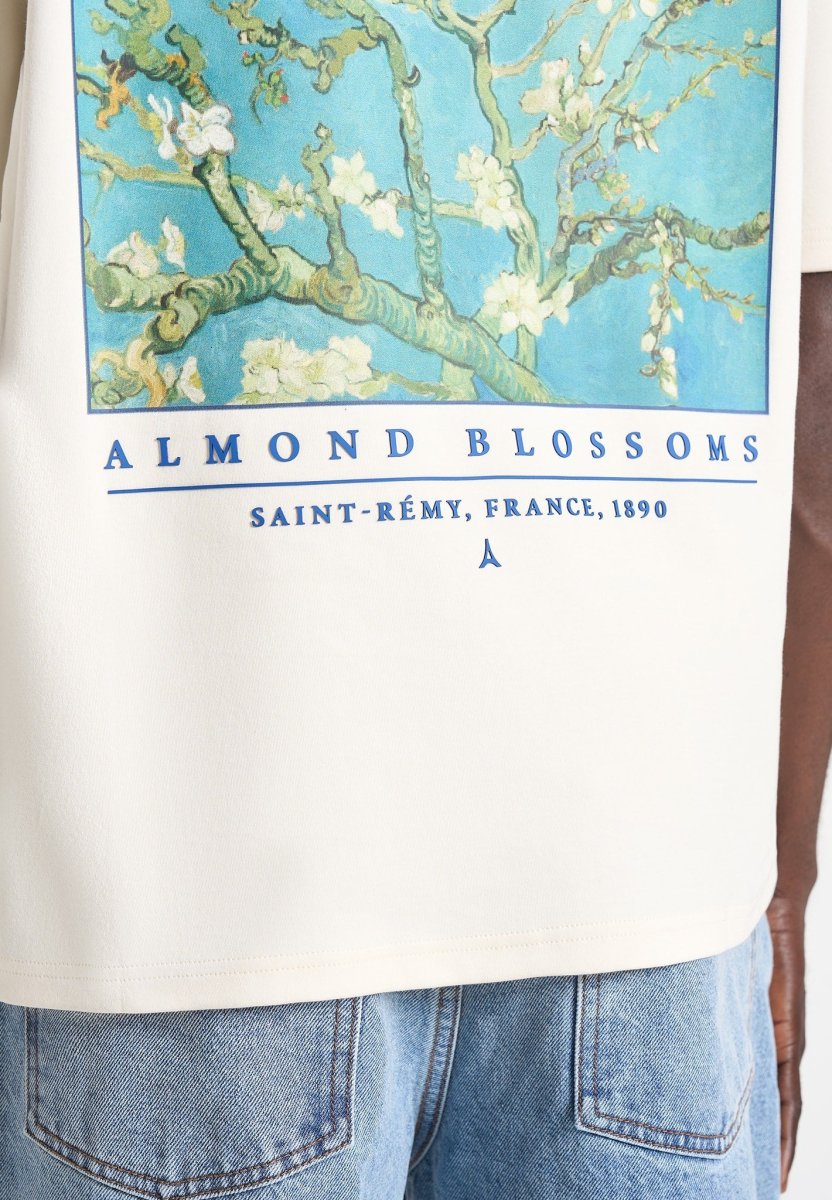 Anders - Almond Blossoms Cotton T-Shirt - Cream - Image 6
