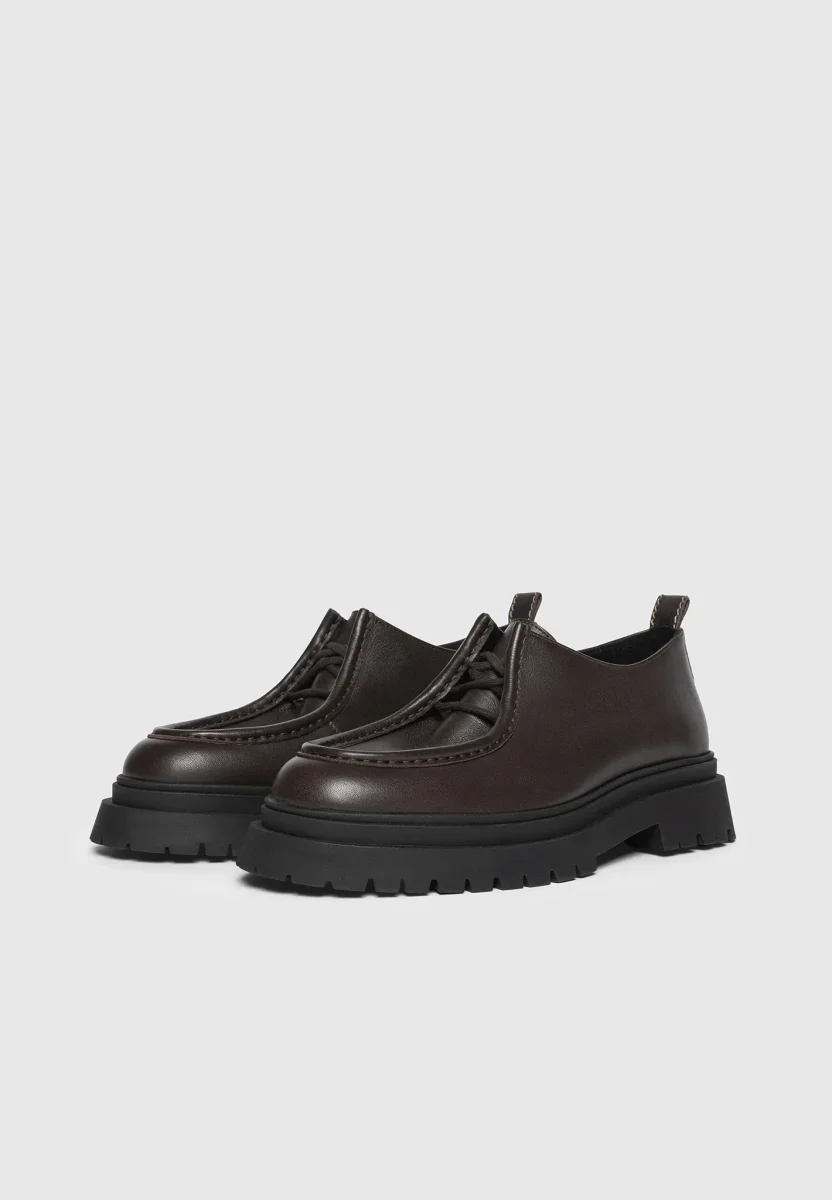 Lille - Leather Lace Up Shoe - Brown - Image 2