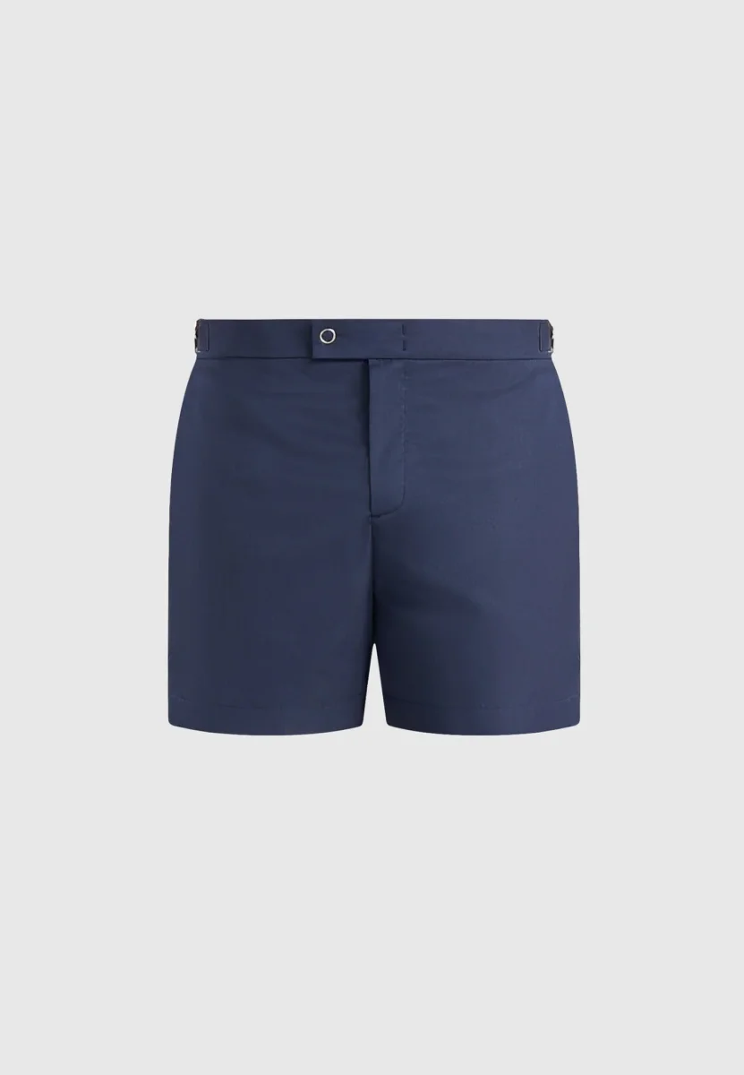 Brian - Polished Nylon Swim Shorts - Navy - Image 6
