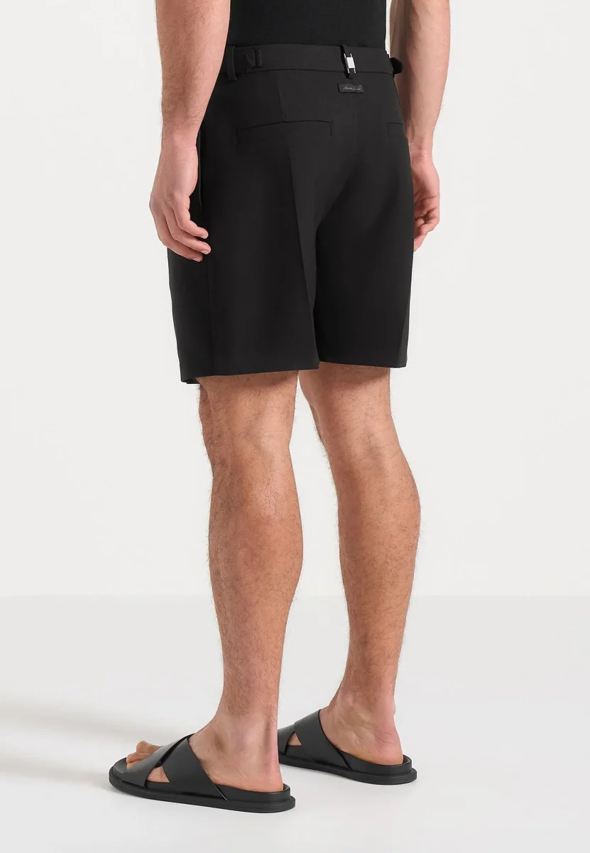 Marin - Tailored Pleated Shorts - Black - Image 5