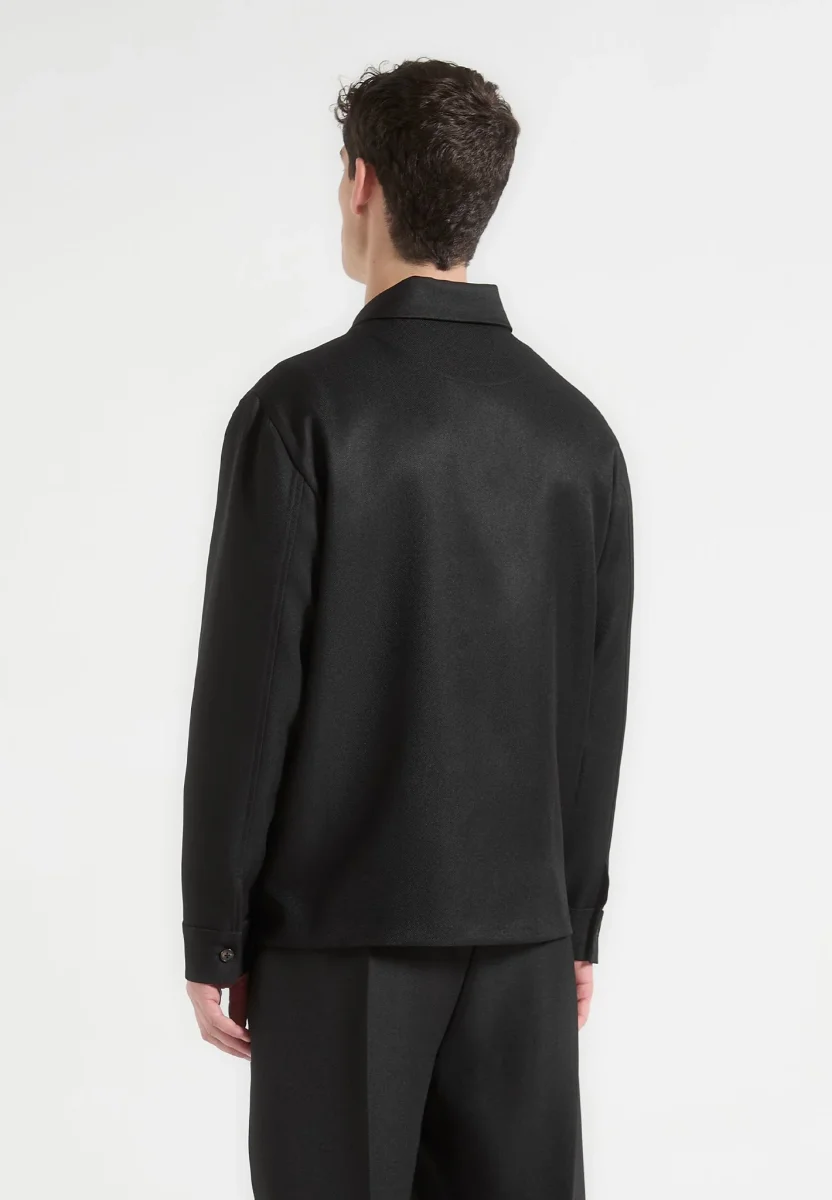 Valentin - Tailored Overshirt - Black - Image 4