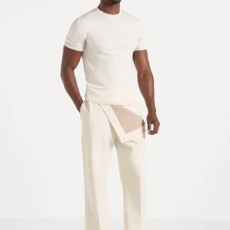 Henri - Foldover Pants - Cream