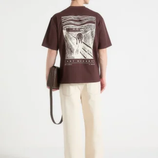The Scream - Cotton T-Shirt - Brown