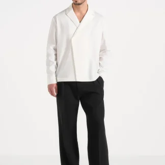 Alban - Double Breasted Shirt - White