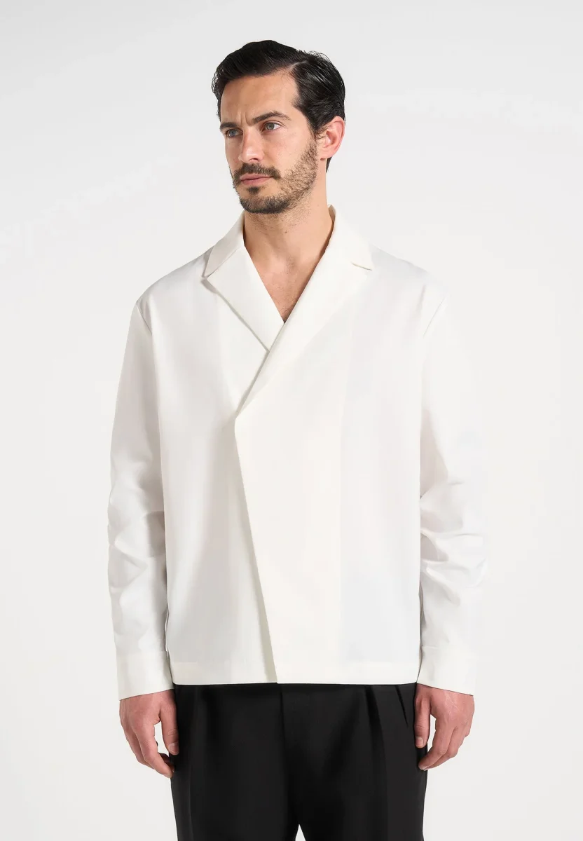 Alban - Double Breasted Shirt - White - Image 3