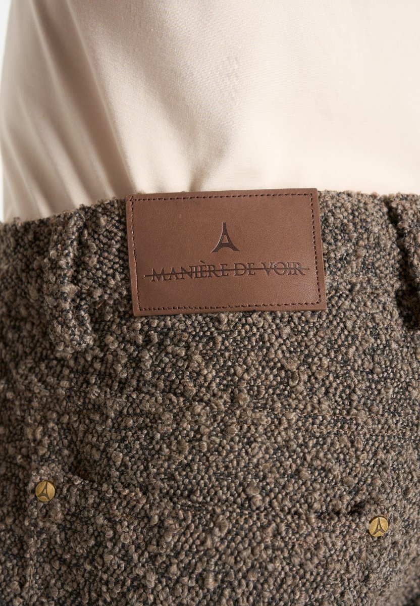 Arnault - Boucle Relaxed Fit Jeans - Brown - Image 4