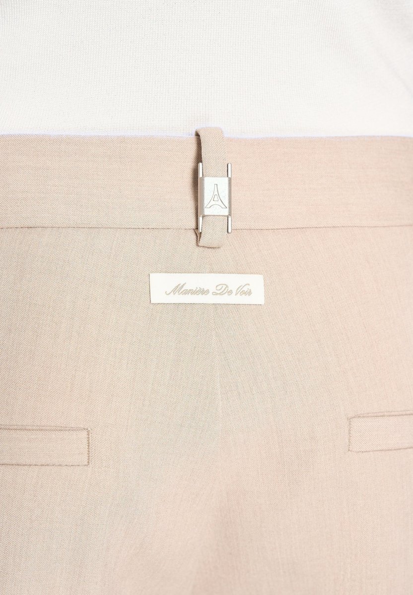 Hubert - Slim Fit Tailored Pants - Beige - Image 6