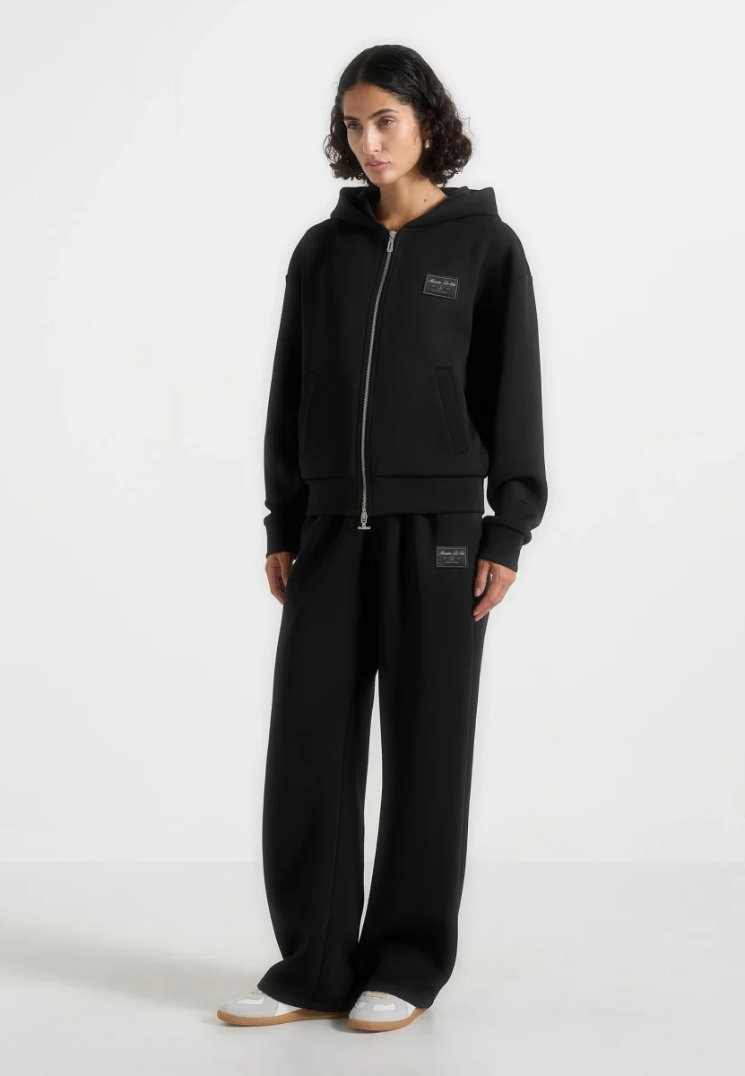 Avery - Unisex Neoprene Relaxed fit Joggers - Black