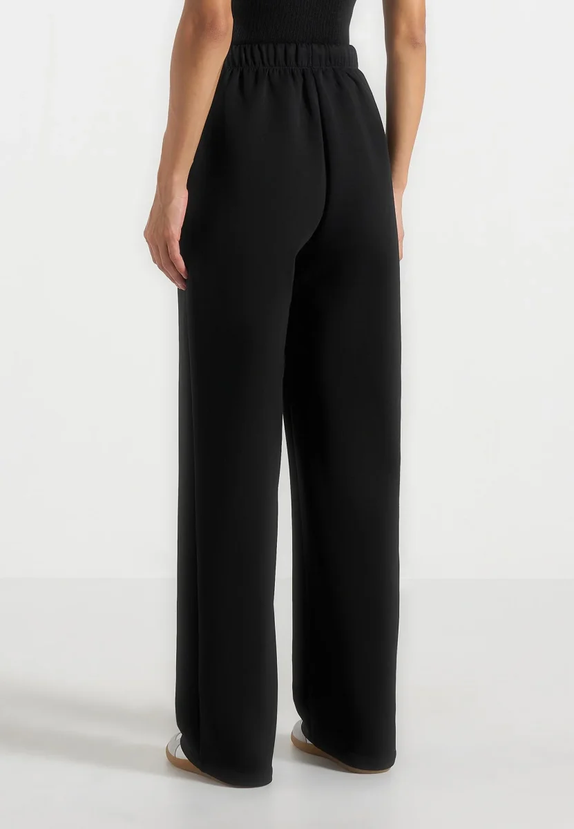 Avery - Unisex Neoprene Relaxed fit Joggers - Black - Image 9