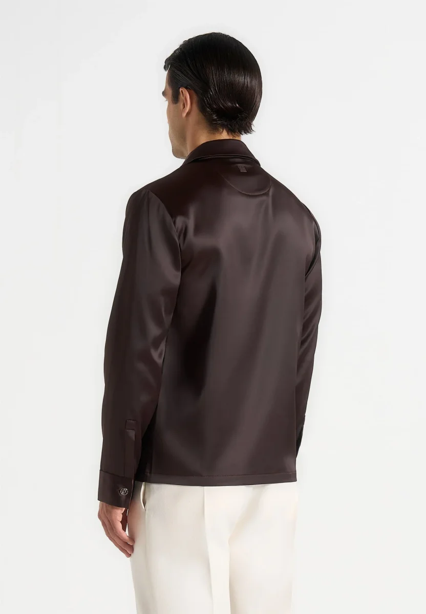 Constant - Satin Shirt - Brown - Image 6