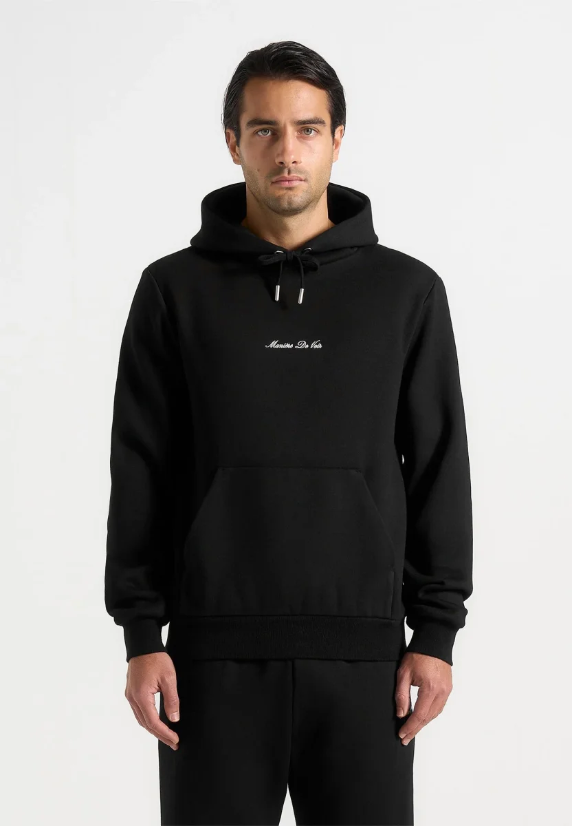 JS004 - Signature Regular Fit Hoodie - Black - Image 4