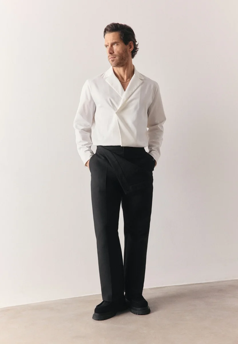 Alban - Double Breasted Shirt - White - Image 6