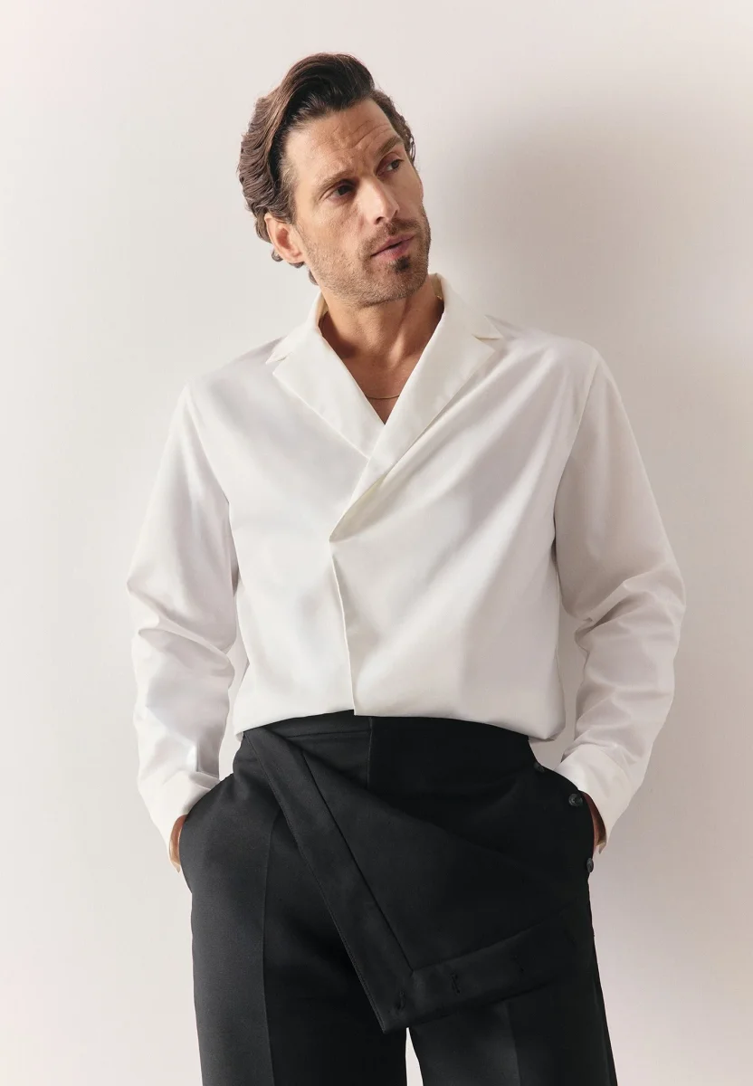 Alban - Double Breasted Shirt - White - Image 7