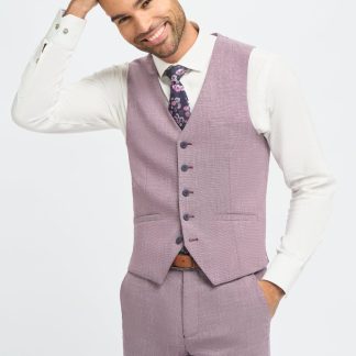 Miami - Colete masculino rosa de corte slim para o verão