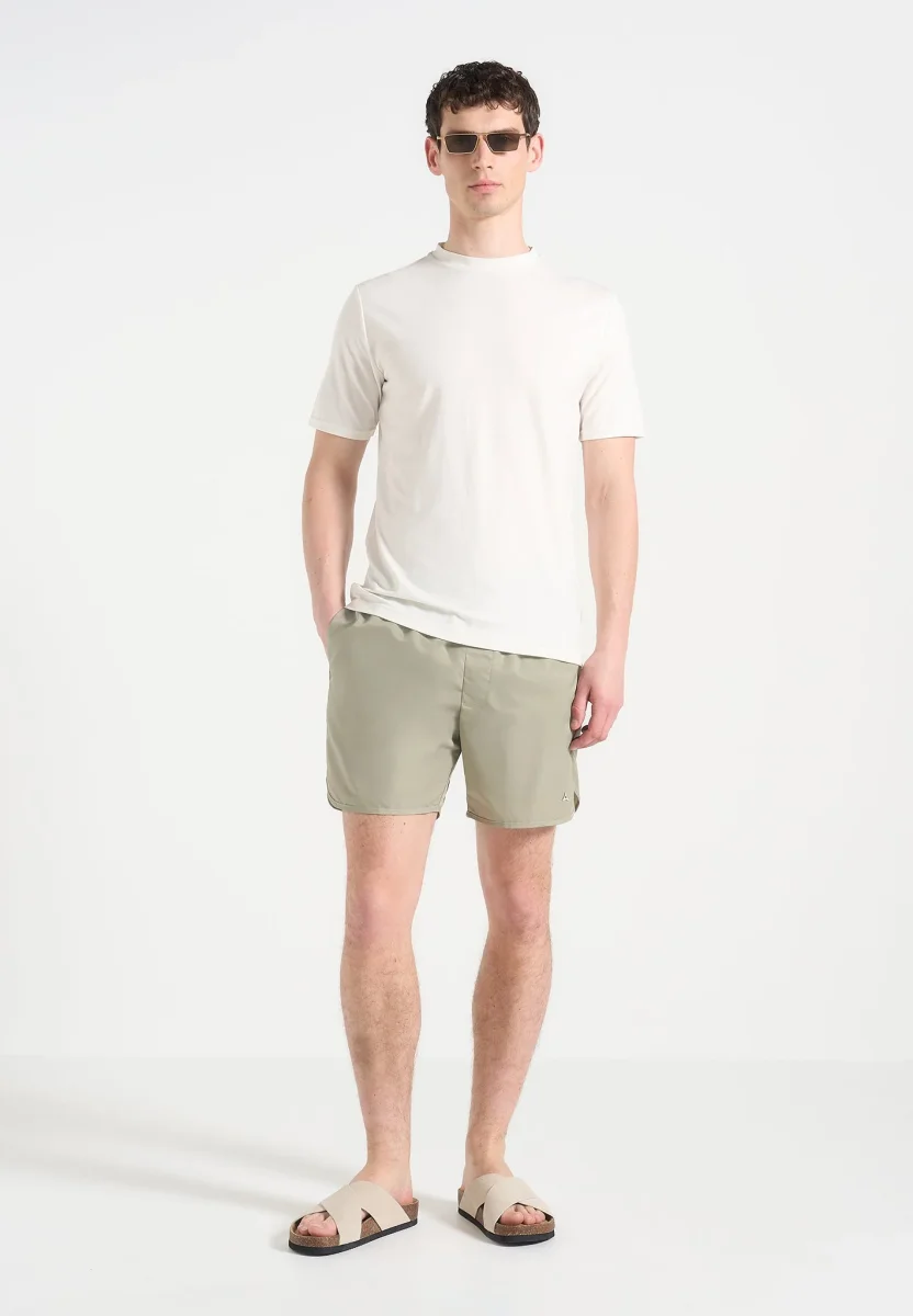 Yvon - Polished Nylon Swim Shorts - Sage - Image 3