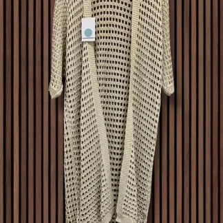 Casaco lurex comprido malha aberta – Refª 010926