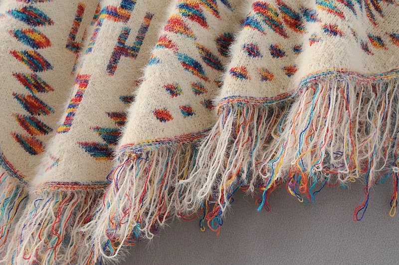 Poncho de Inverno Hippie Chic - Image 7