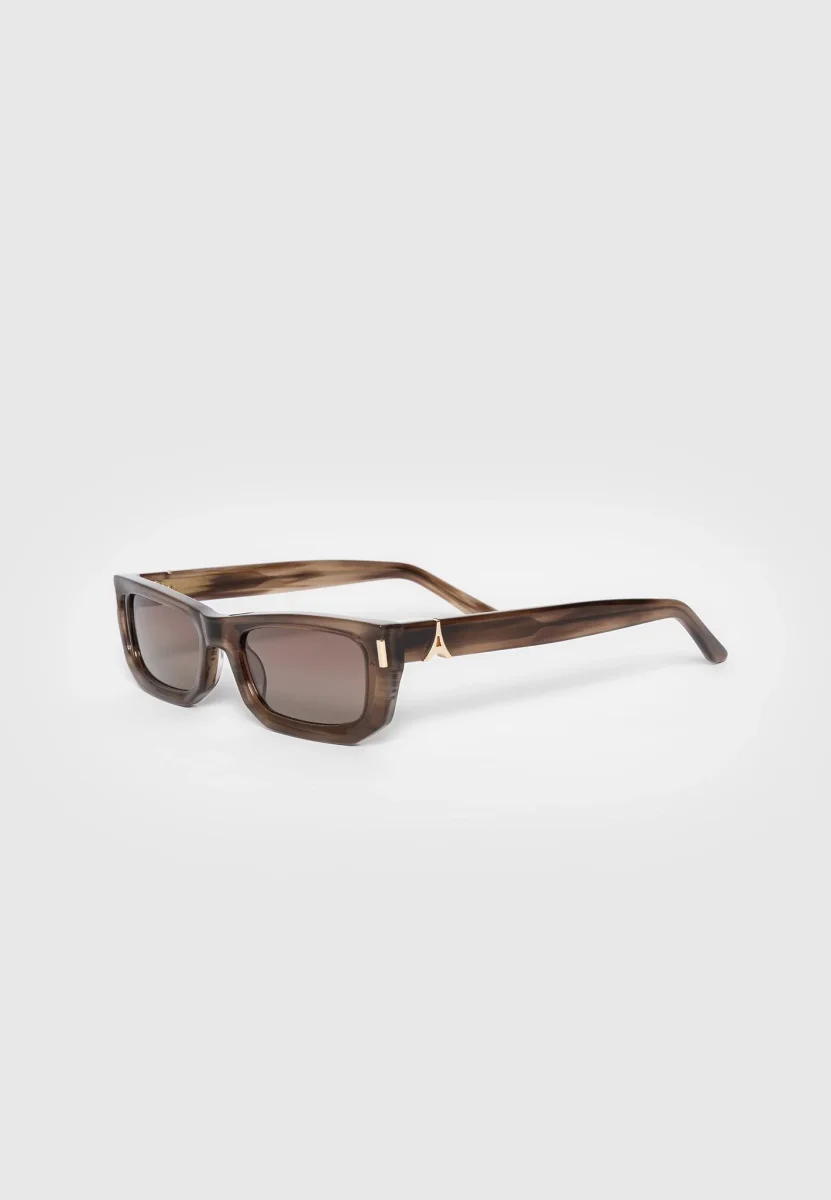 Milan - Curved-Frame Sunglasses - Brown - Image 2
