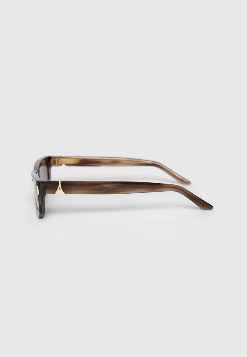 Milan - Curved-Frame Sunglasses - Brown - Image 8